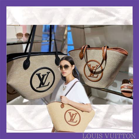 louis vuitton straw bags